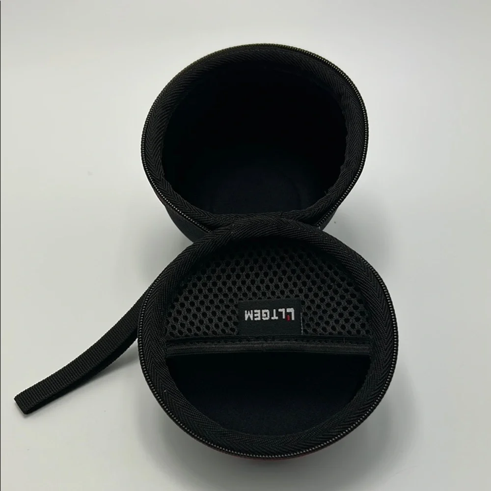 Hard Case For Small Bluetooth Camera Lens Black Zip Close LTGEM